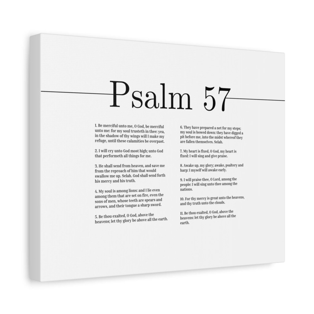 Scripture Canvas His Mercy And His Truth Psalm 57 Christian Wall Art Bible